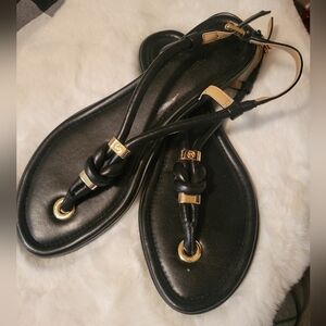 Michael Kors Women's sandals size 10 Black and gold